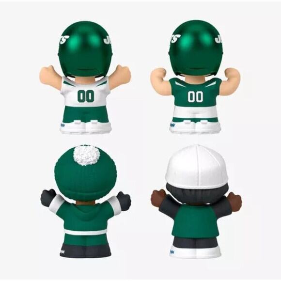 New York Jets Fisher Price Little People Collector NFL - New York Jets 4-Pack - Picture 4 of 10
